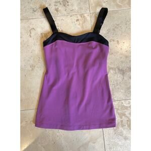 Lululemon purple black sweetheart neckline tank top, 6